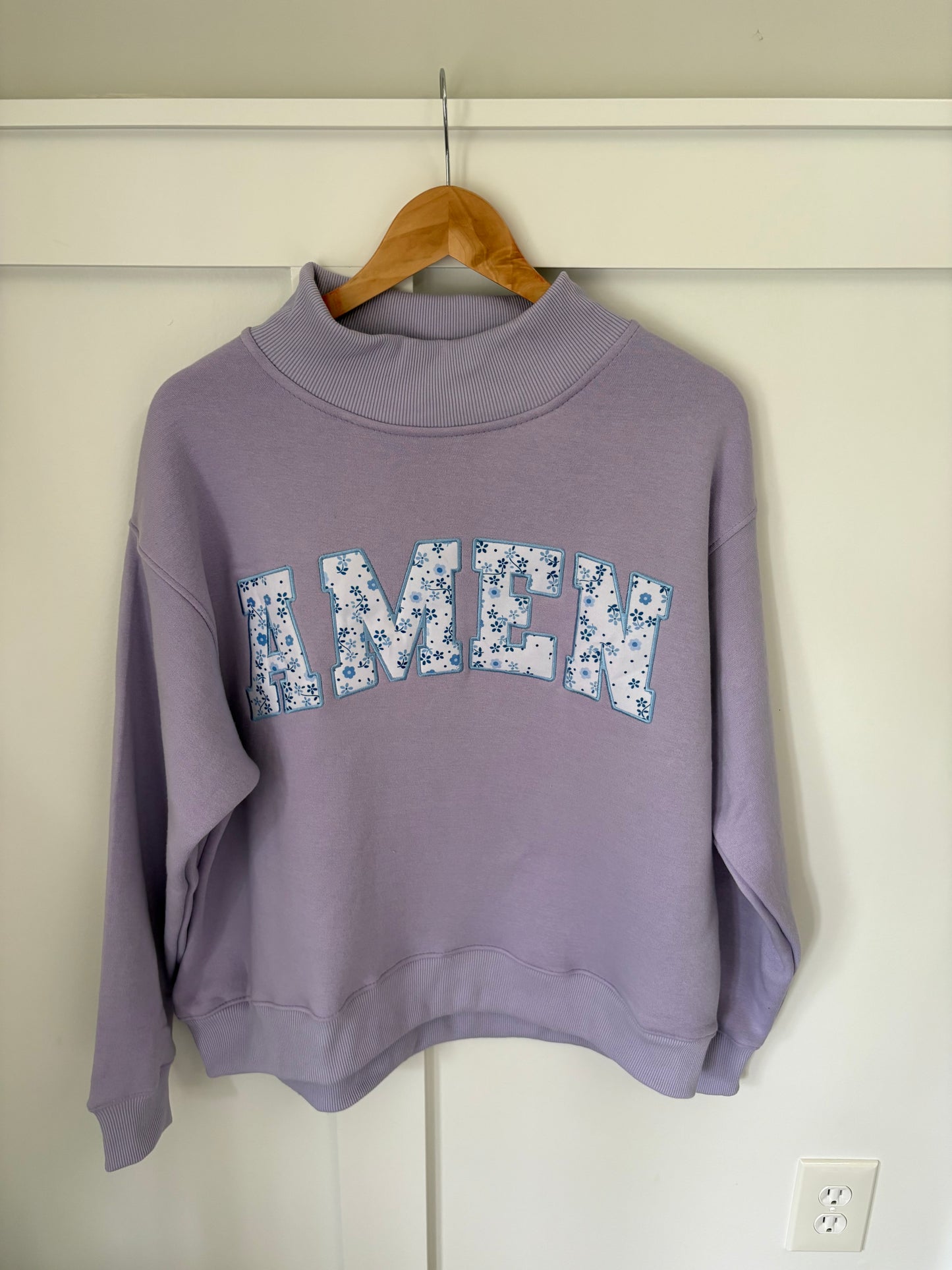 Light Purple AMEN mockneck