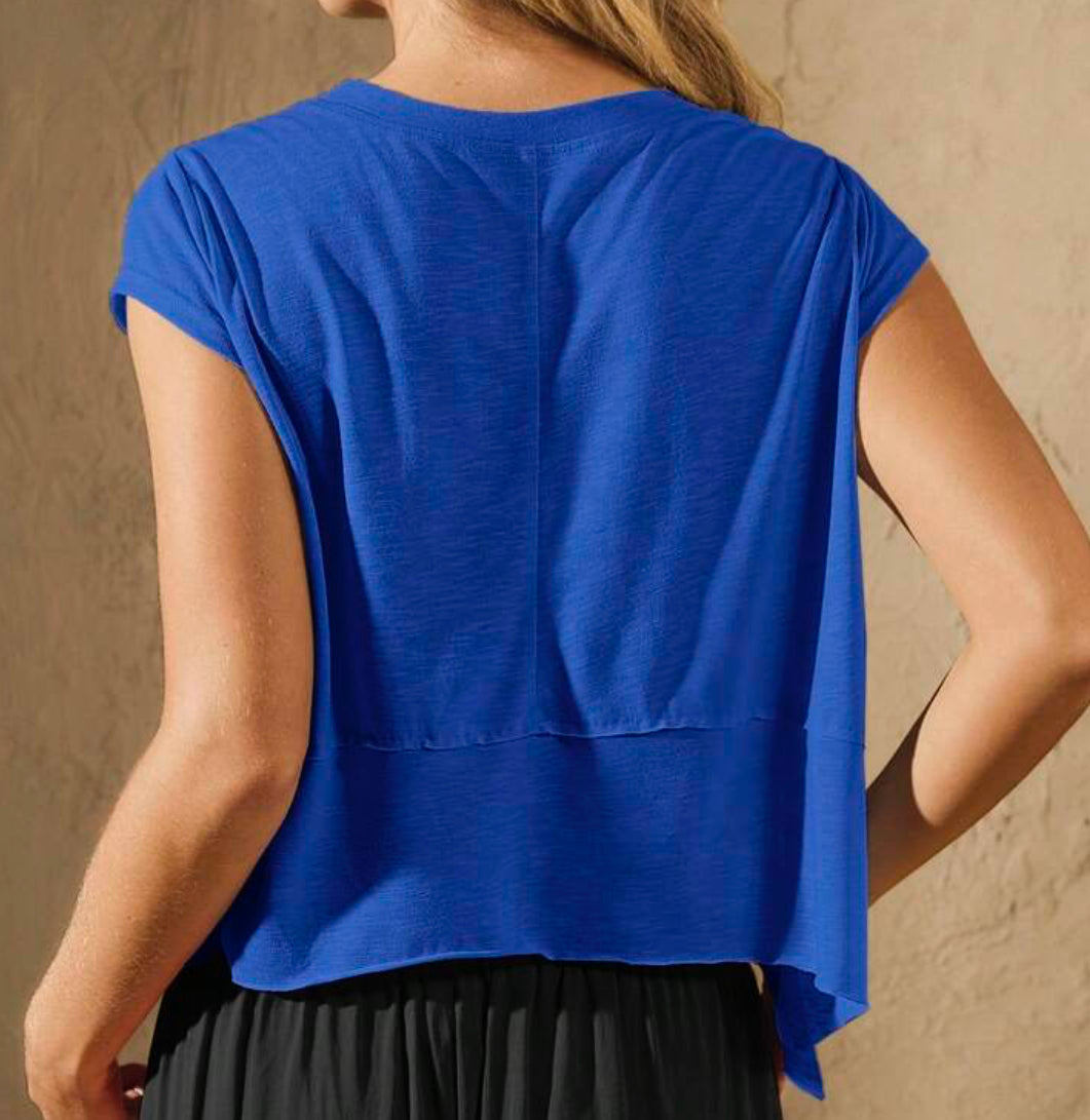 Sleeveless Open Back Athletic Top - MULTIPLE COLORS