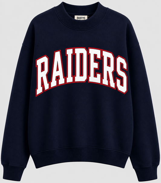 Navy RAIDERS mock neck PREORDER YOUTH and ADULT