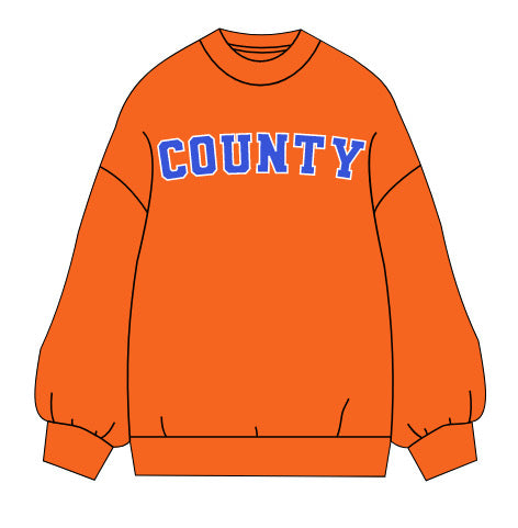 Pre-Order Orange COUNTY mockneck