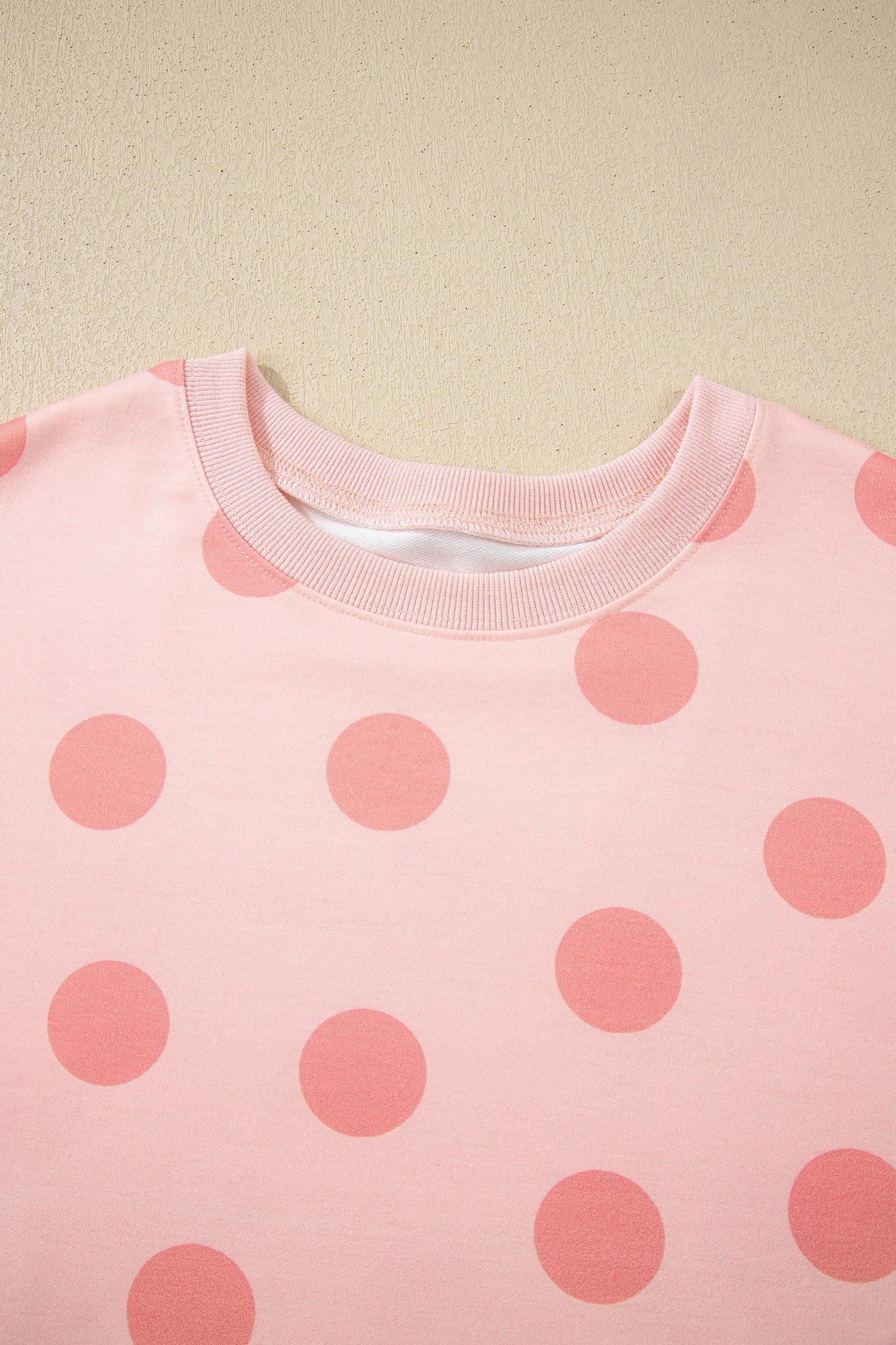 Light Pink Polka Dot Shorts Set