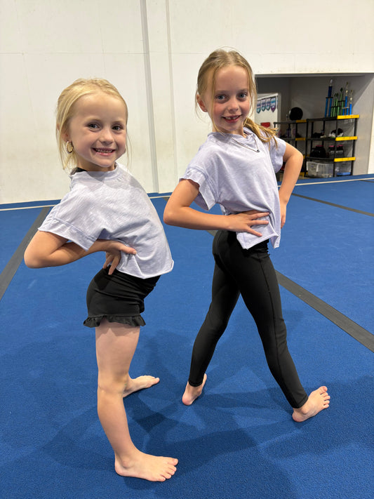 Kids Short Sleeve Open Back Athletic Shirt - Multiple Colors