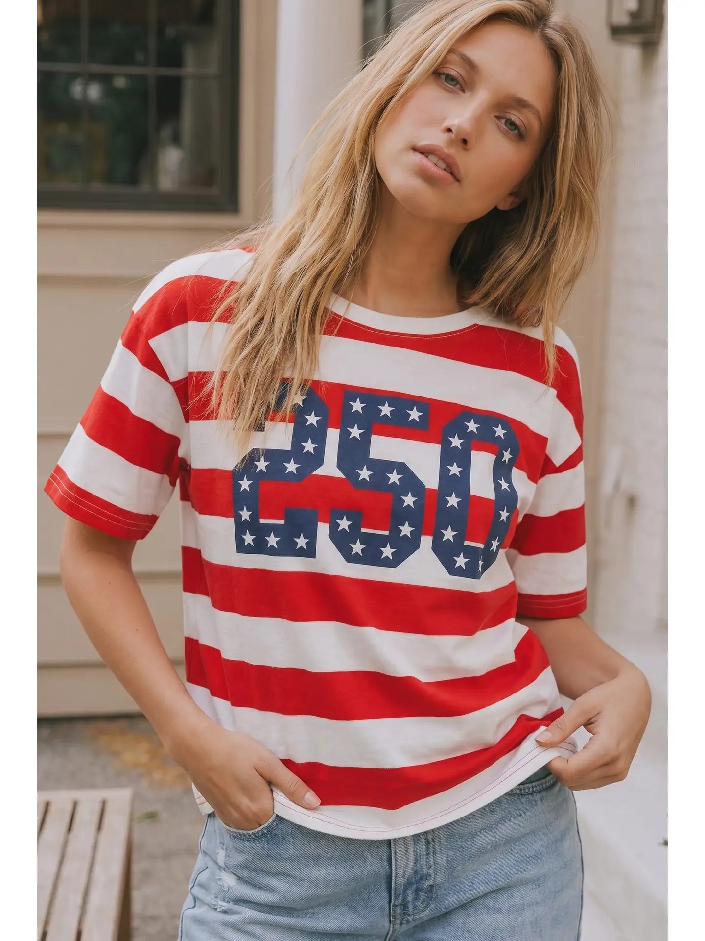 4th of July 250th Patch Tee