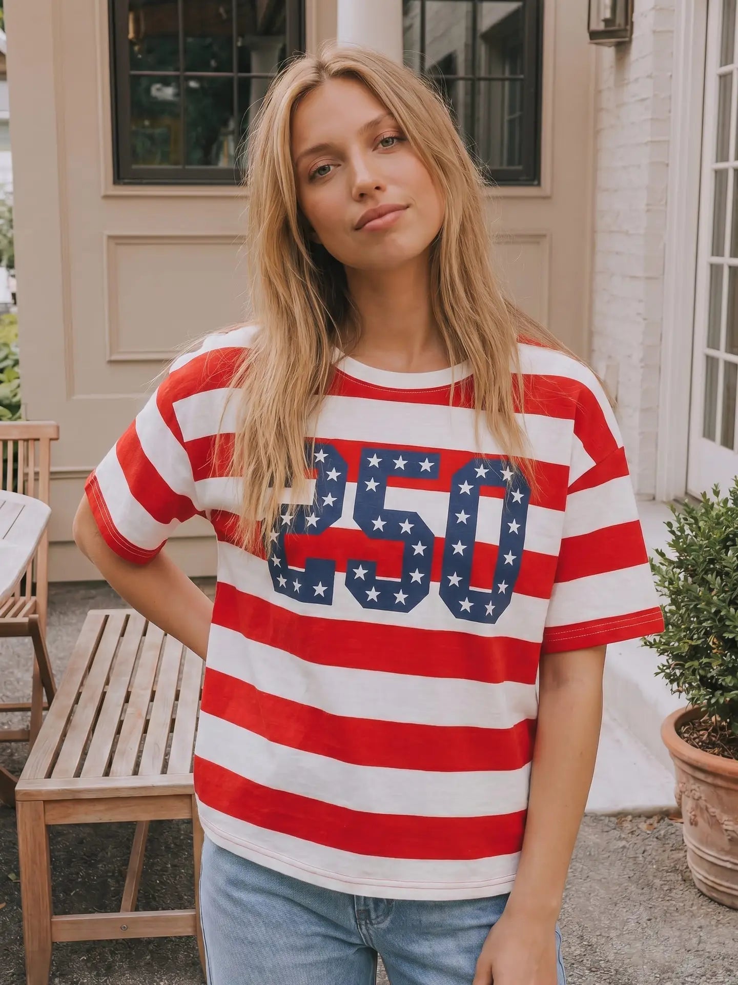 4th of July 250th Patch Tee