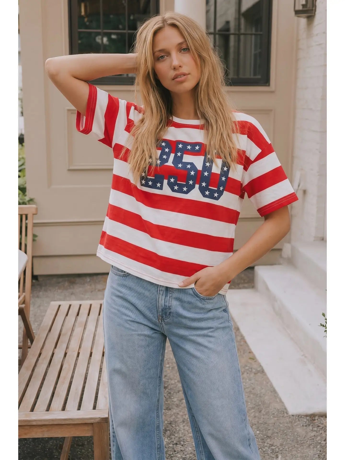 4th of July 250th Patch Tee