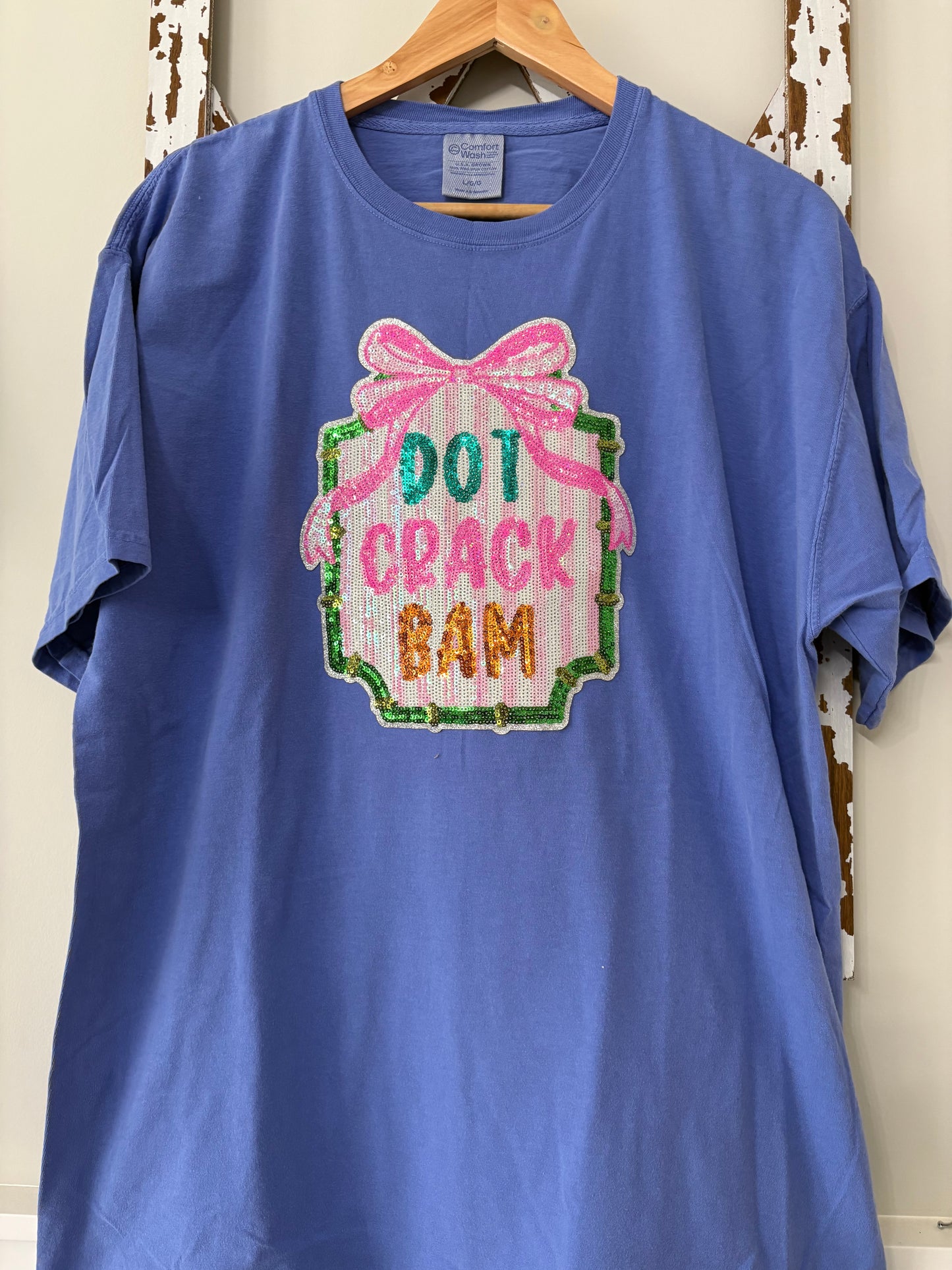 Deep Blue Mahjong “Dot Crack Bam” Tile Tee