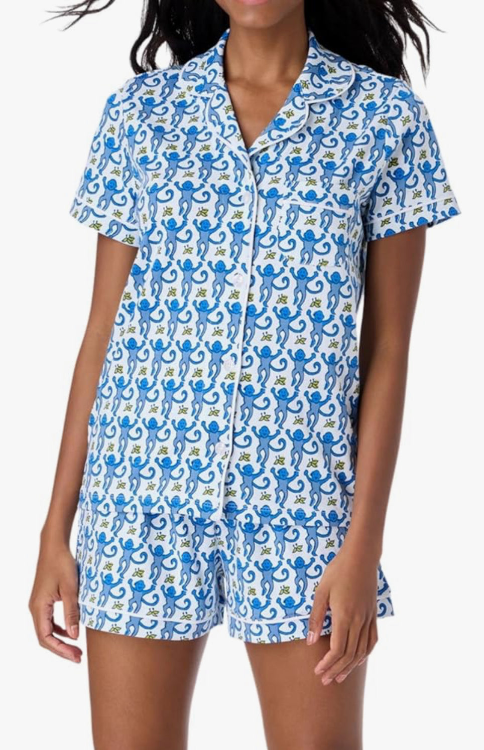 Adult Monkey Print Pajamas - MULTIPLE COLORS