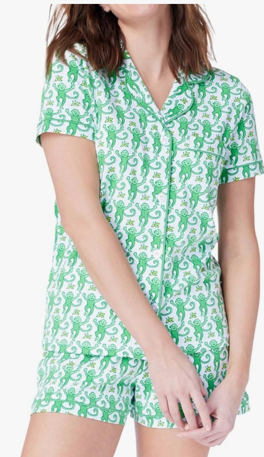 Adult Monkey Print Pajamas - MULTIPLE COLORS
