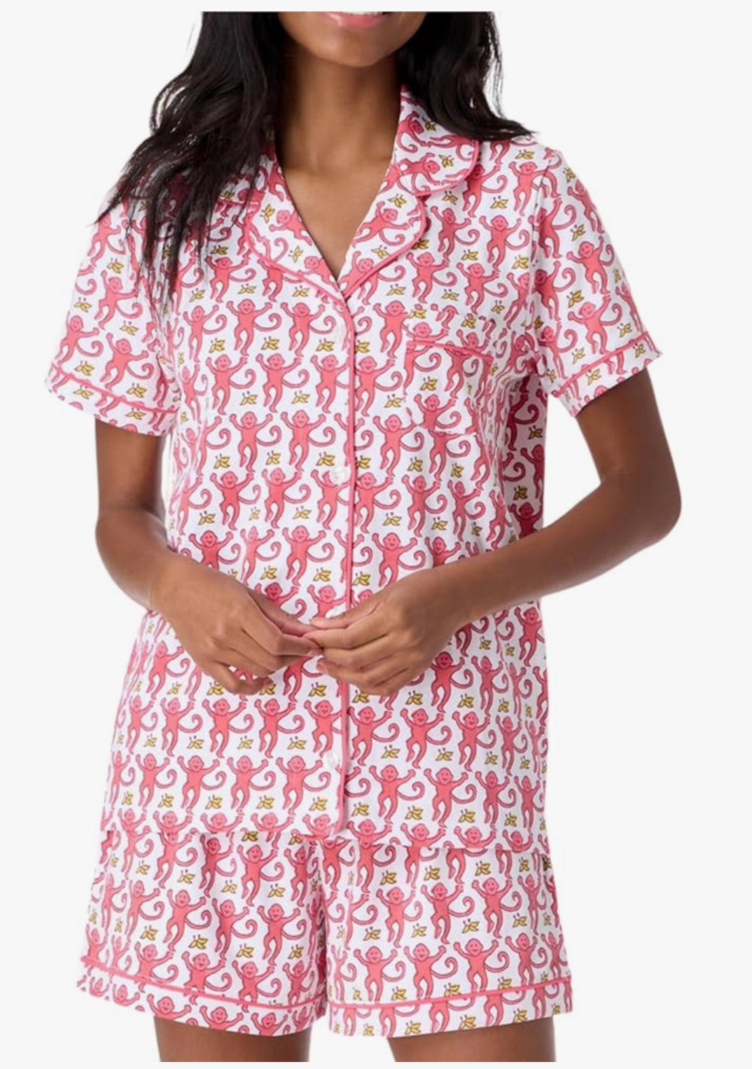 Adult Monkey Print Pajamas - MULTIPLE COLORS