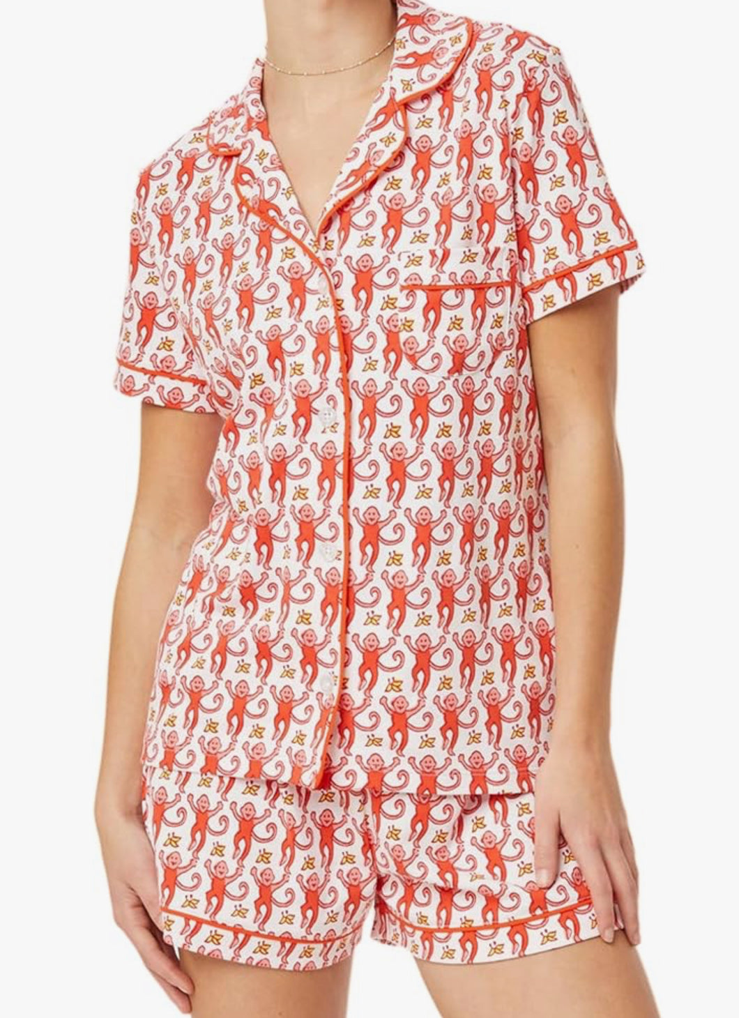Adult Monkey Print Pajamas - MULTIPLE COLORS