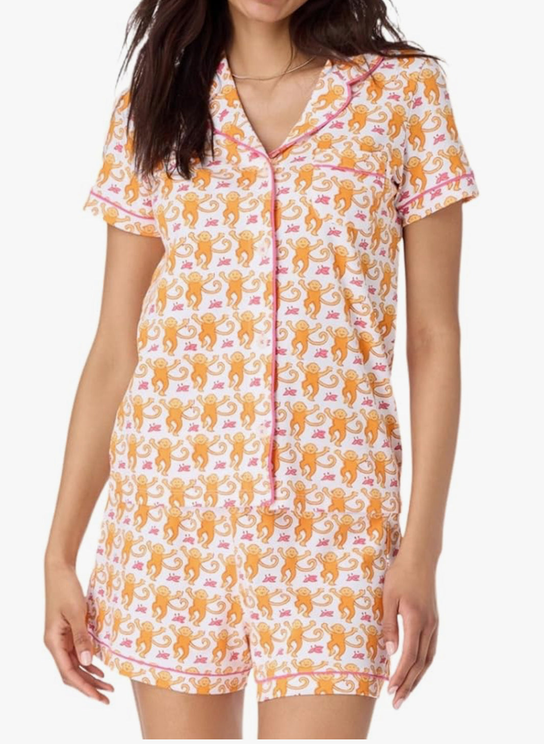 Adult Monkey Print Pajamas - MULTIPLE COLORS