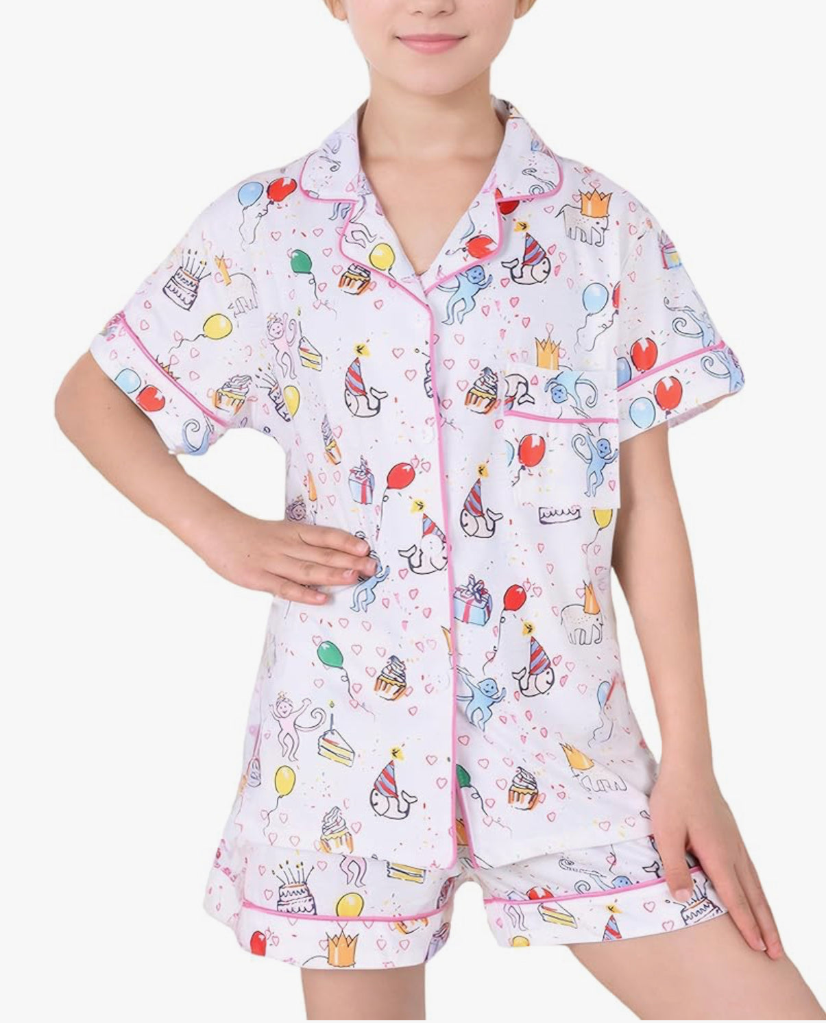 Kids Monkey Print Pajamas - Multiple Colors