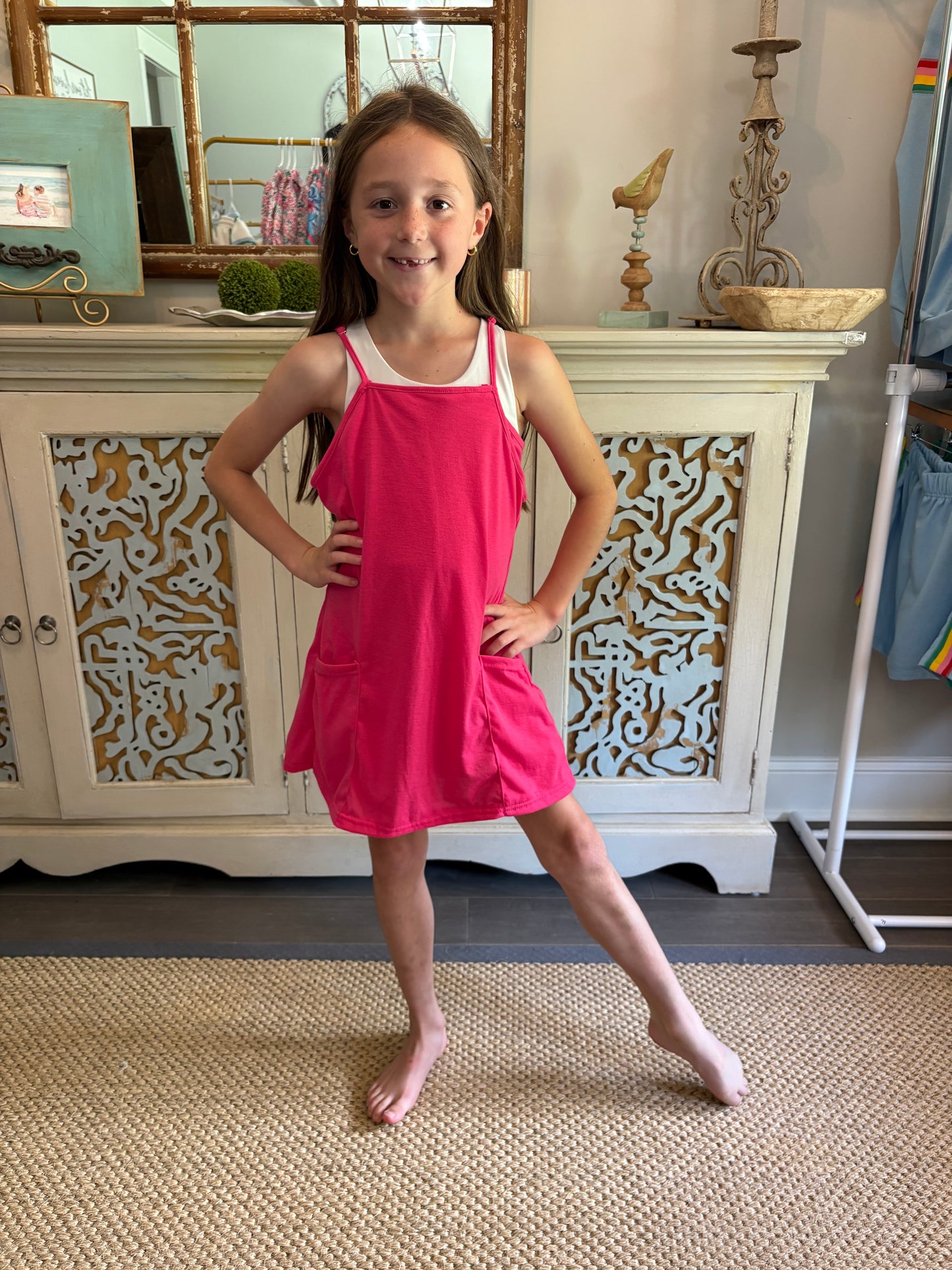 Kids Athletic Romper Dress - Multiple Colors