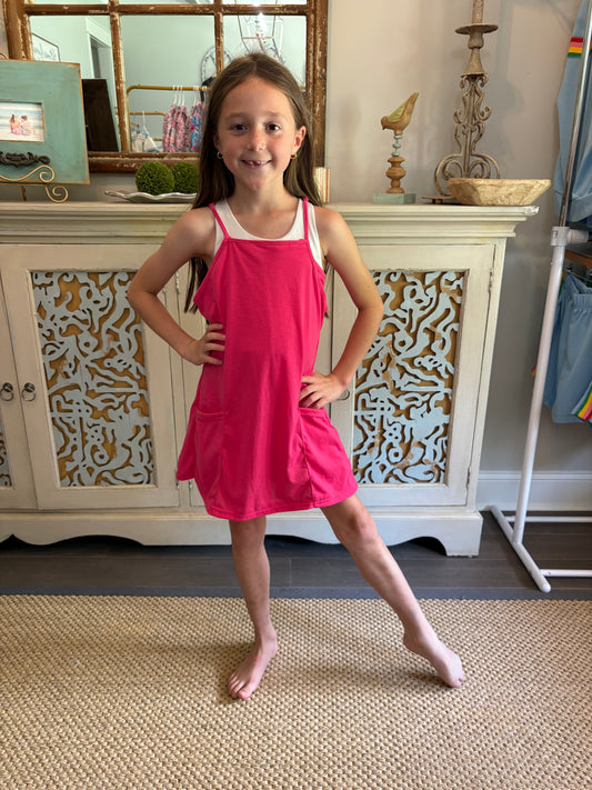 Kids Athletic Romper Dress - Multiple Colors