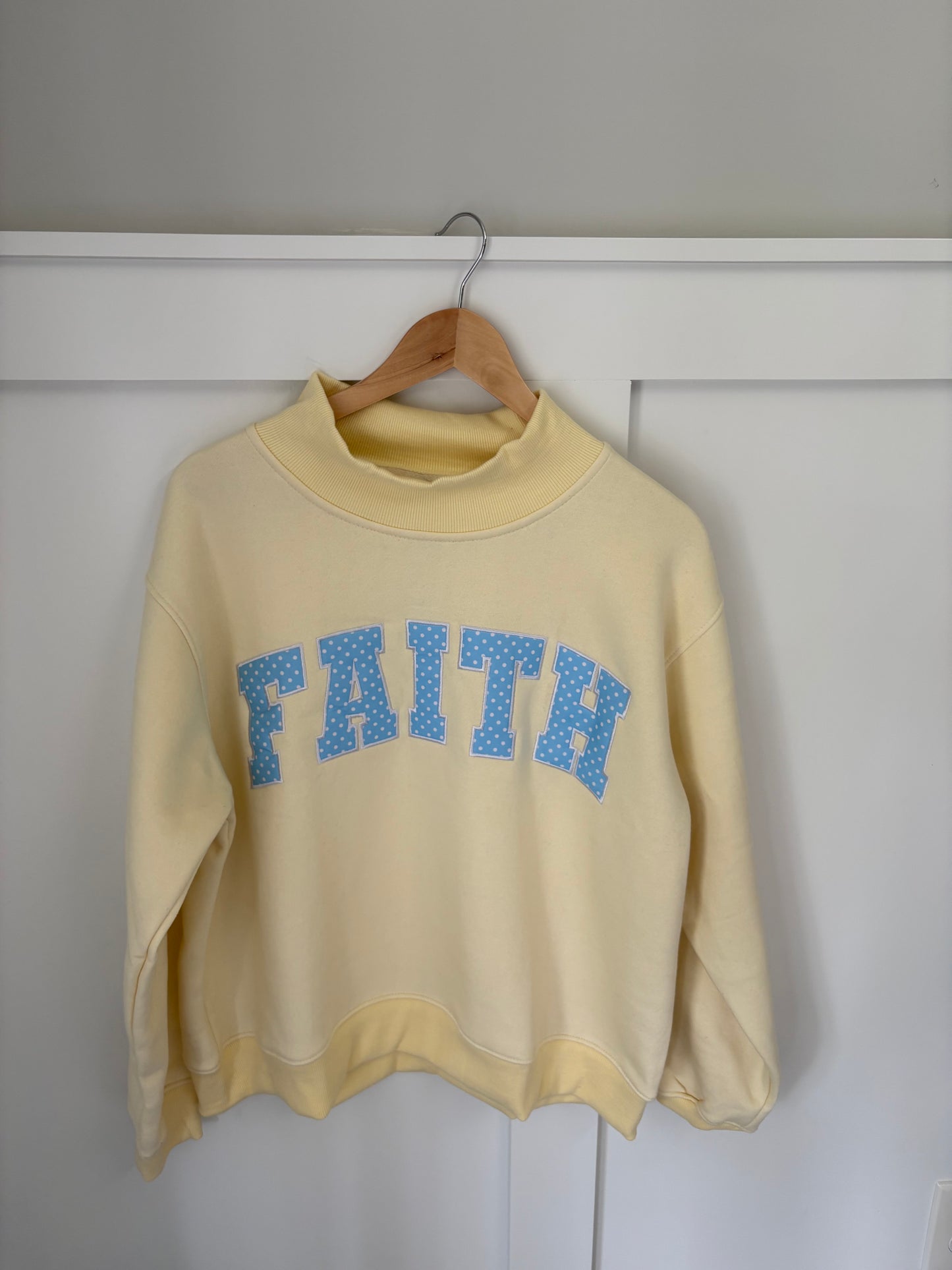 Butter Yellow FAITH mockneck