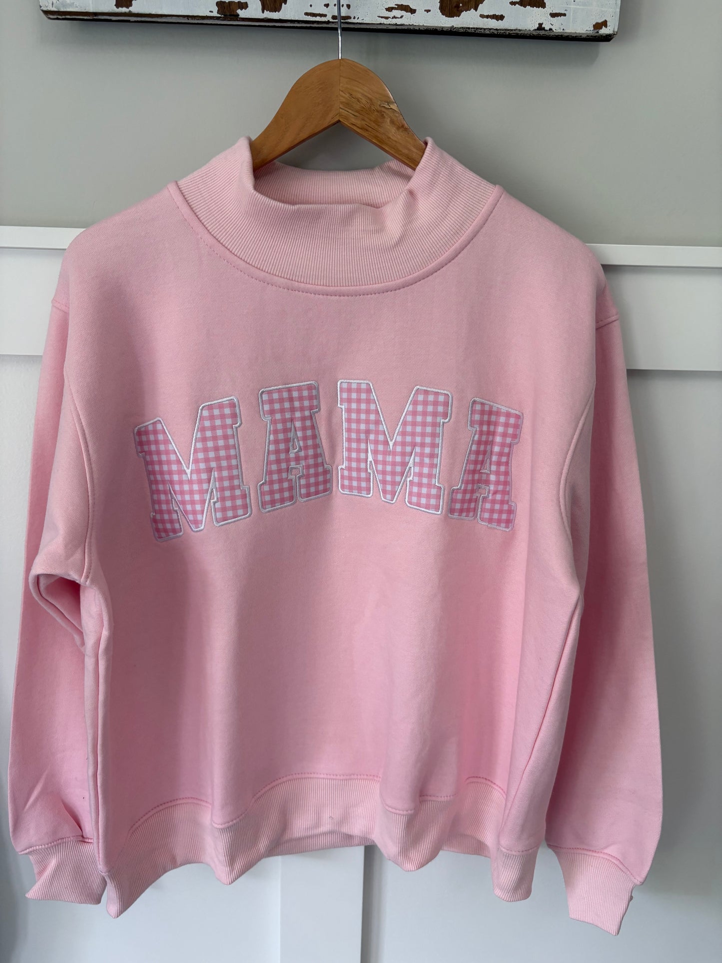Light Pink MAMA mockneck