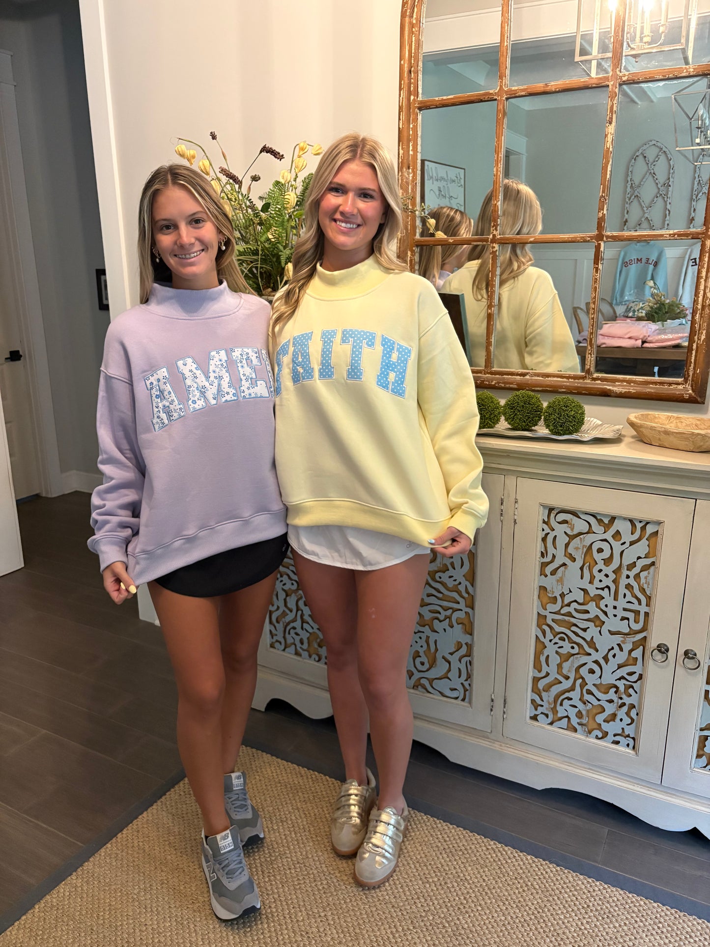 Light Purple AMEN mockneck