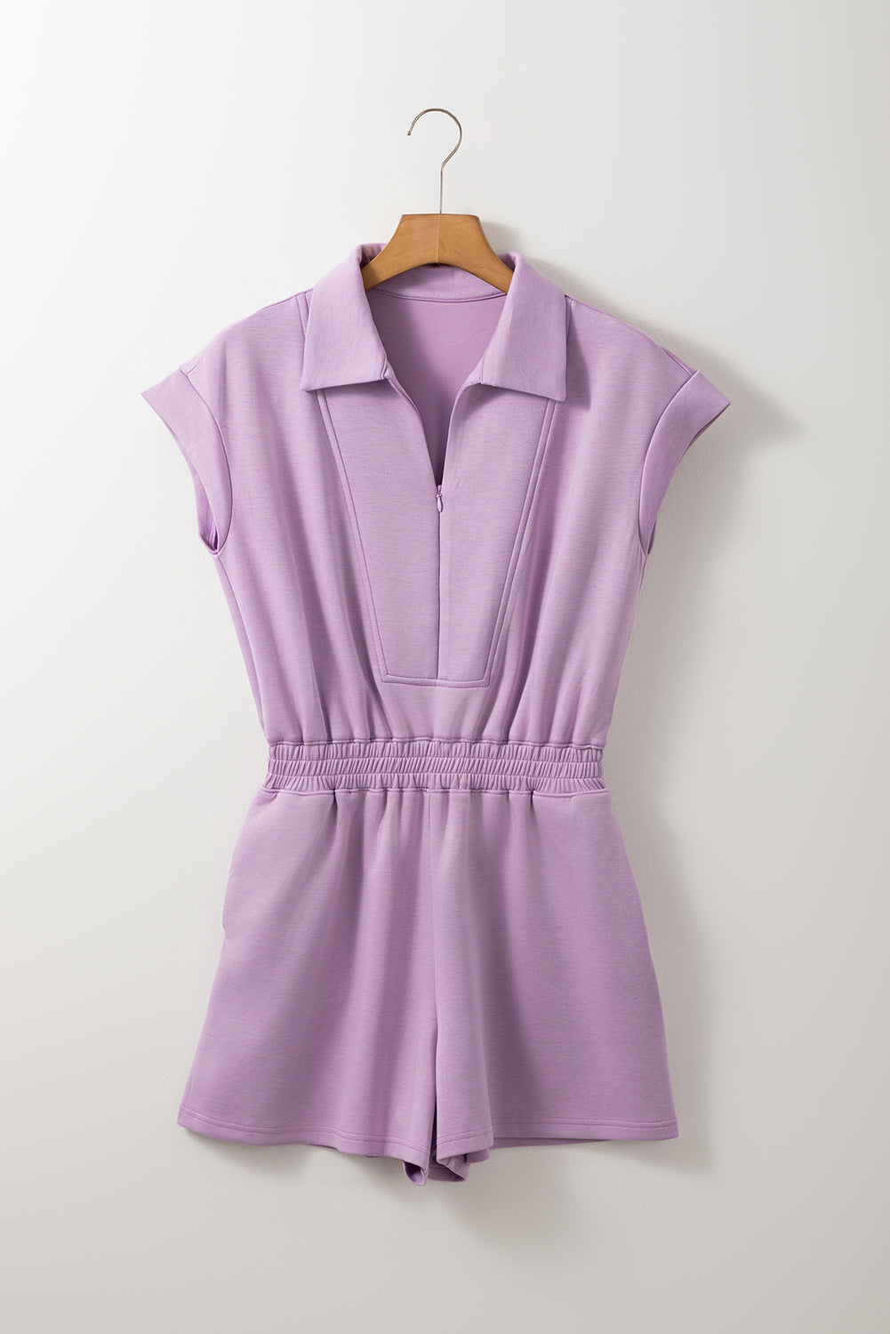 Light purple zipper romper