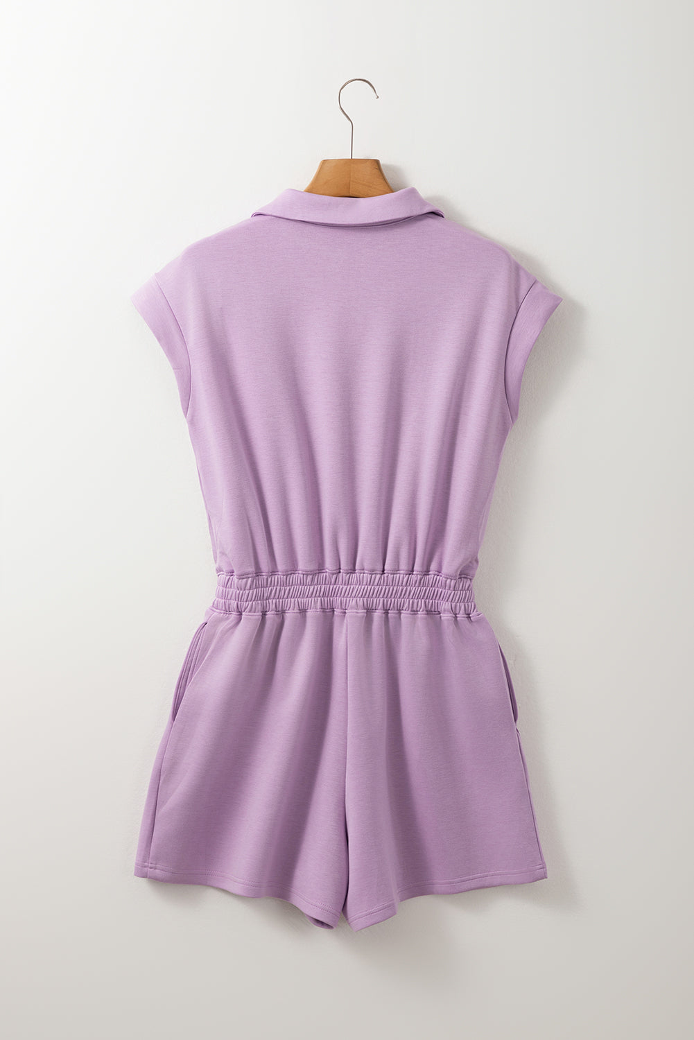 Light purple zipper romper