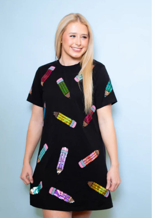 Sequin Pencil Dress