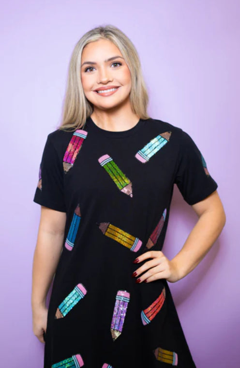 Sequin Pencil Dress