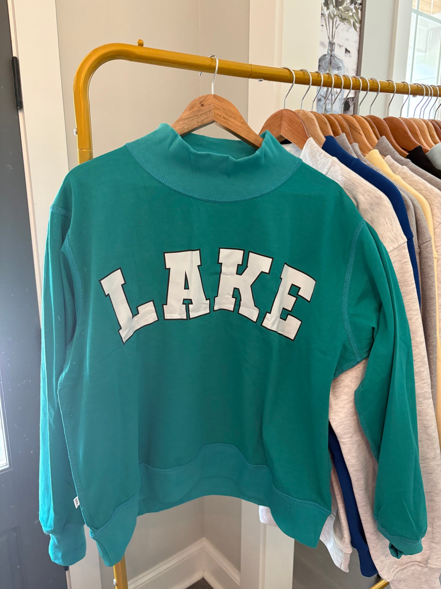 REVERSIBLE Kelly Green Hornets mockneck