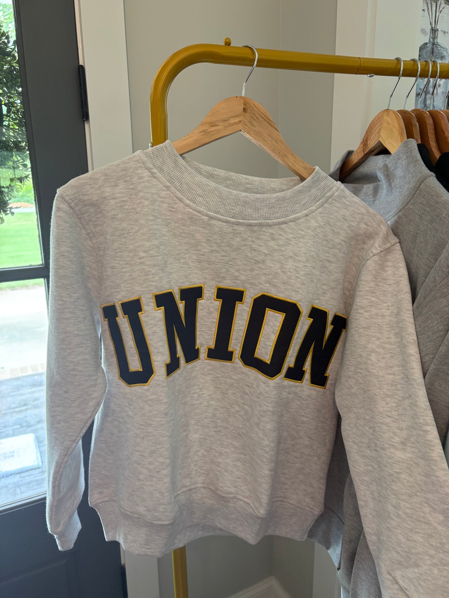 In Stock Light Grey Union mockneck
