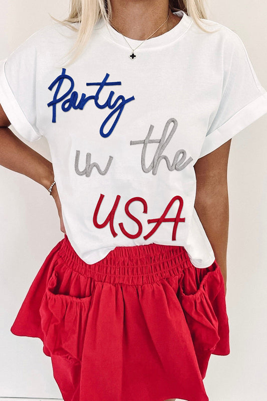White Party in the USA short sleeve tee
