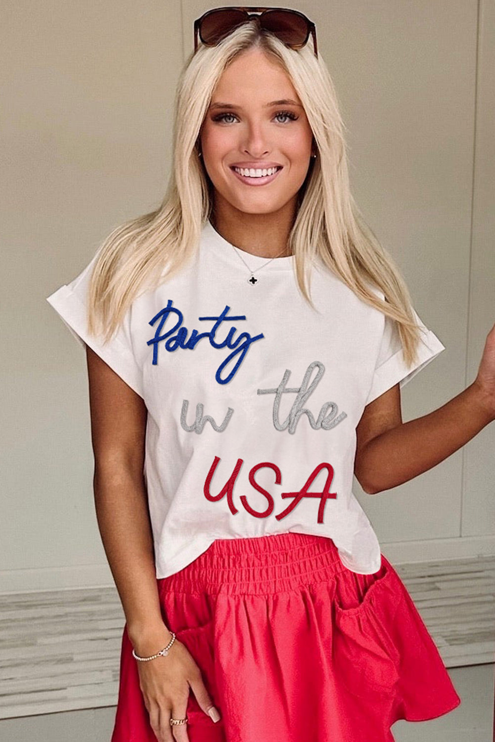 White Party in the USA short sleeve tee