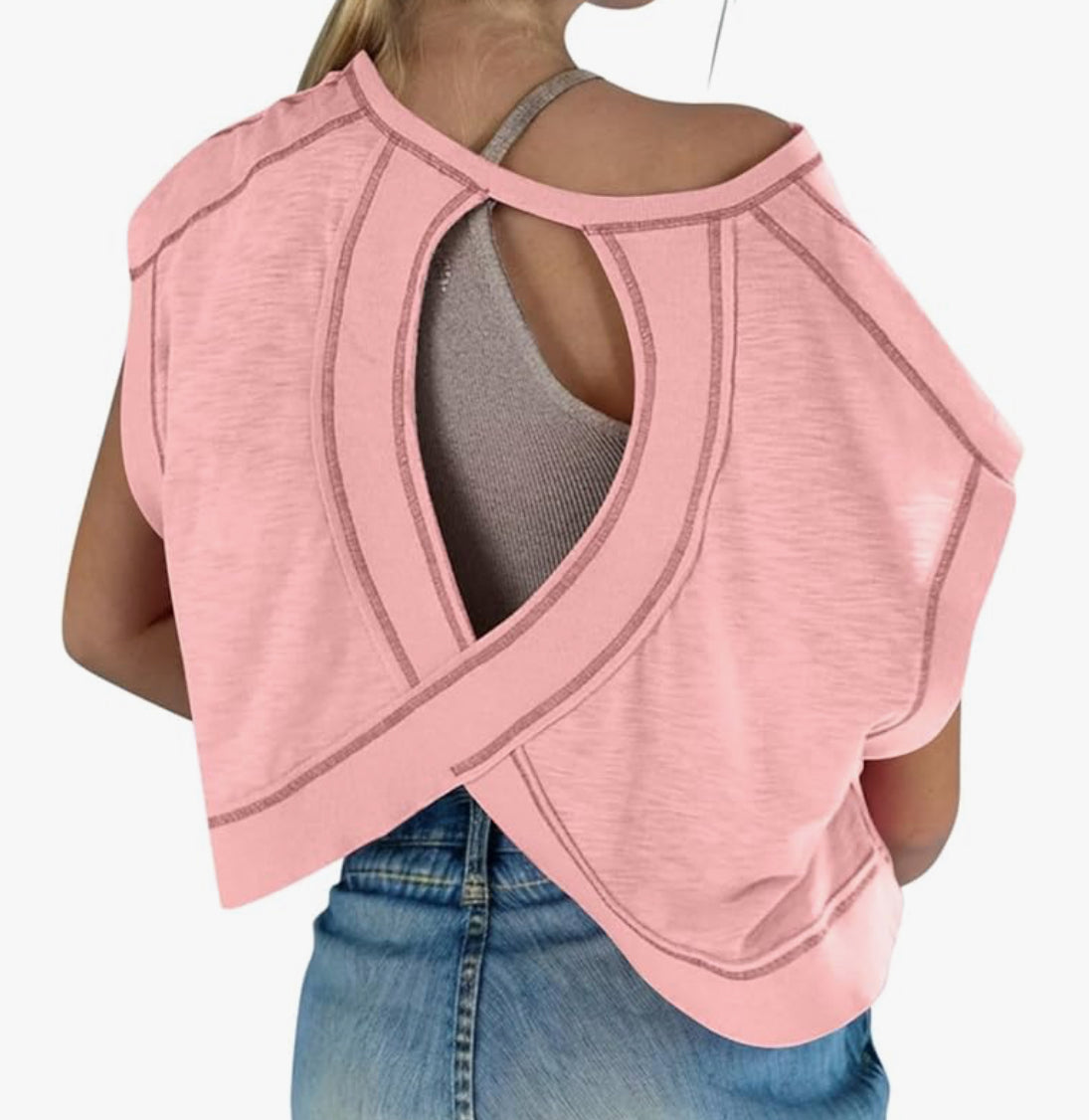 Kids Short Sleeve Open Back Athletic Shirt - Multiple Colors