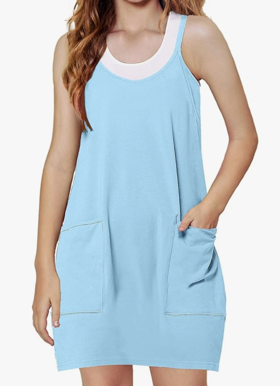 Kids Athletic Romper Dress - Multiple Colors
