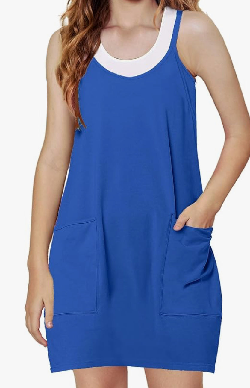 Kids Athletic Romper Dress - Multiple Colors