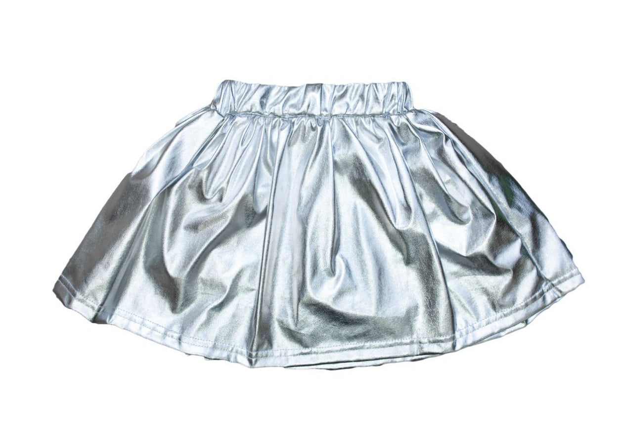 Belle Cher Gold Metallic Skirt