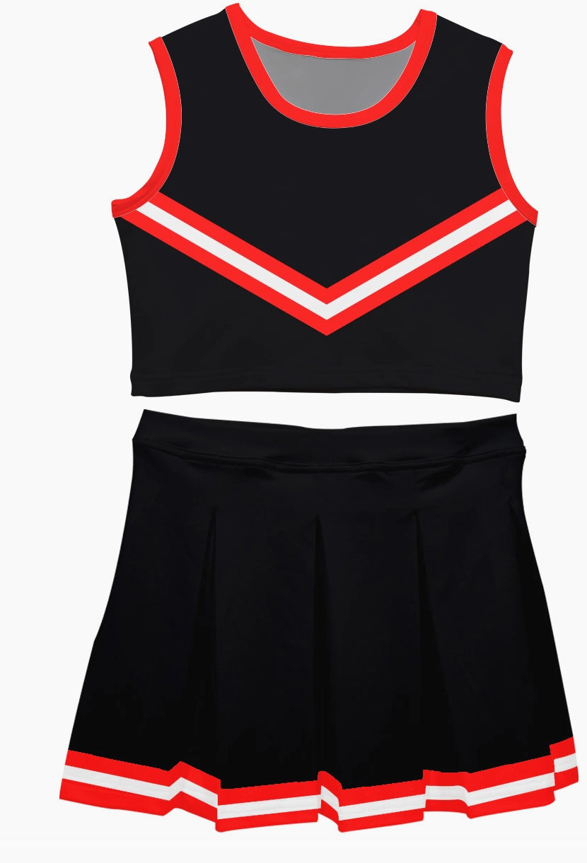 TODDLER Cheerleader SKIRT SET - Multiple Colors