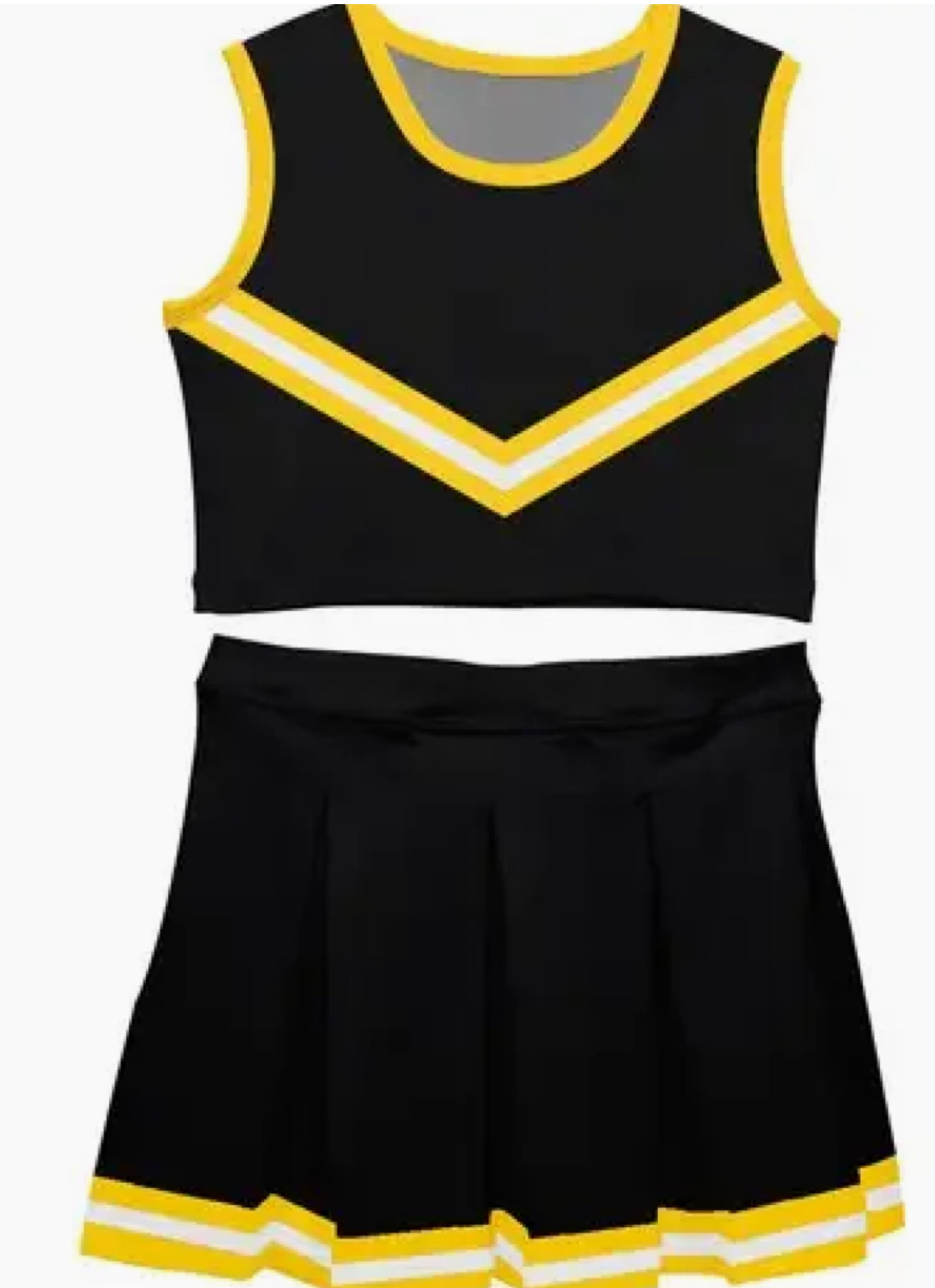 TODDLER Cheerleader SKIRT SET - Multiple Colors