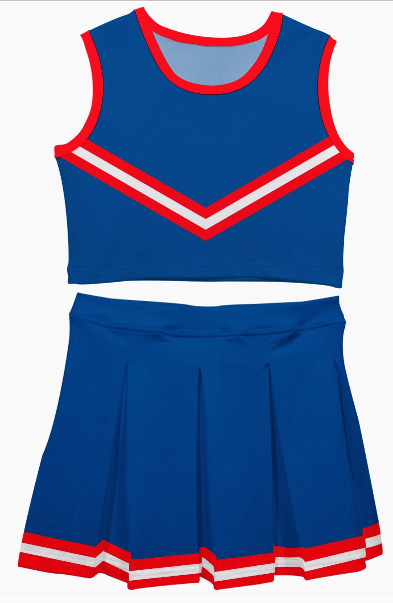 TODDLER Cheerleader SKIRT SET - Multiple Colors