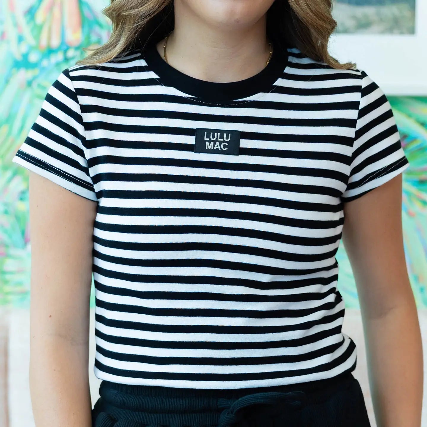 Lulu Mac Short Sleeve Striped Tee