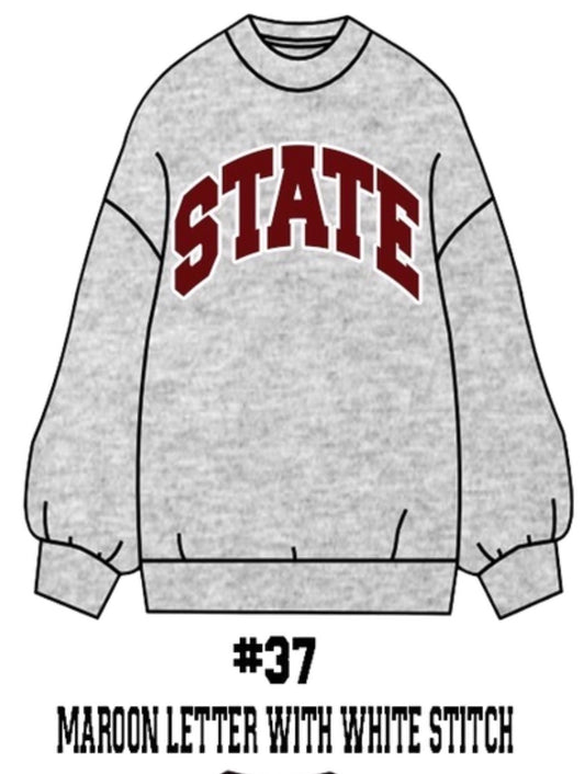 Grey STATE Mockneck